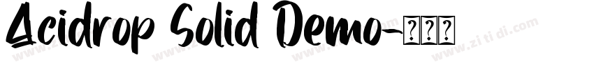 Acidrop Solid Demo字体转换 Acidrop Solid Demo字体转换